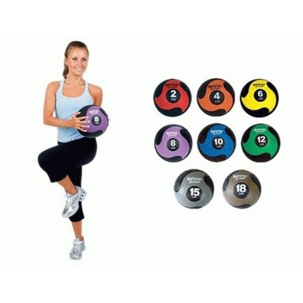 Aeromat AeroMat 35965 7.75 in. Deluxe Medicine Ball - Black & Orange; 4 lbs 35965 - main